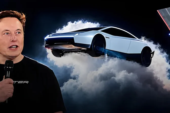 Elon Musk Reveals World’s First Flying Car at Tesla Event