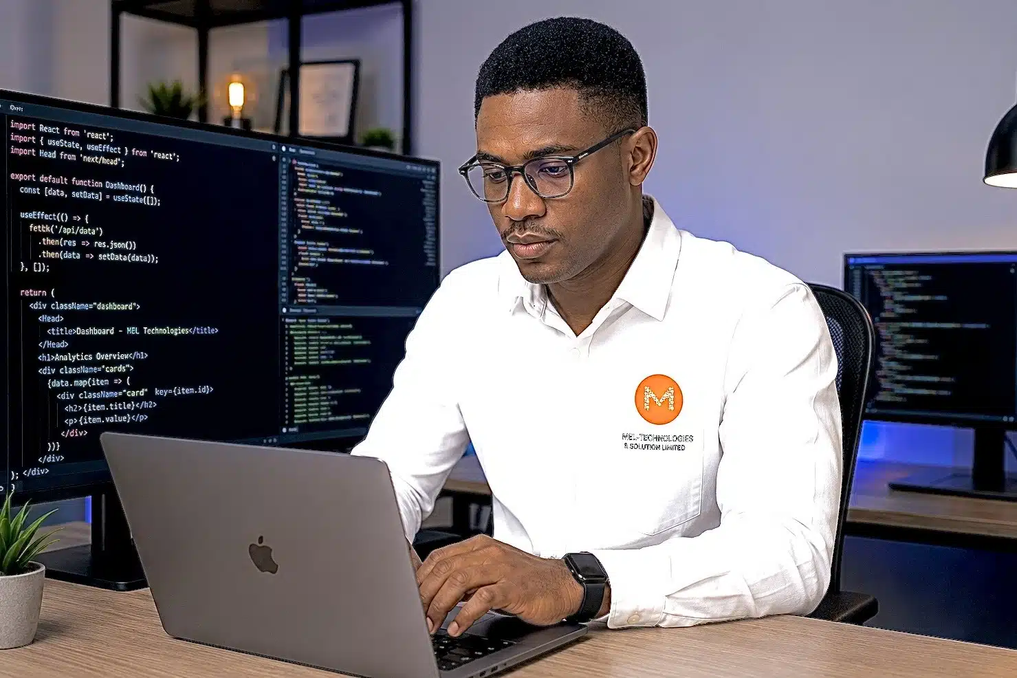 MEL-Technologies software development team at work