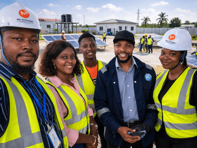 MEL-Technologies solar panel installation in Port Harcourt